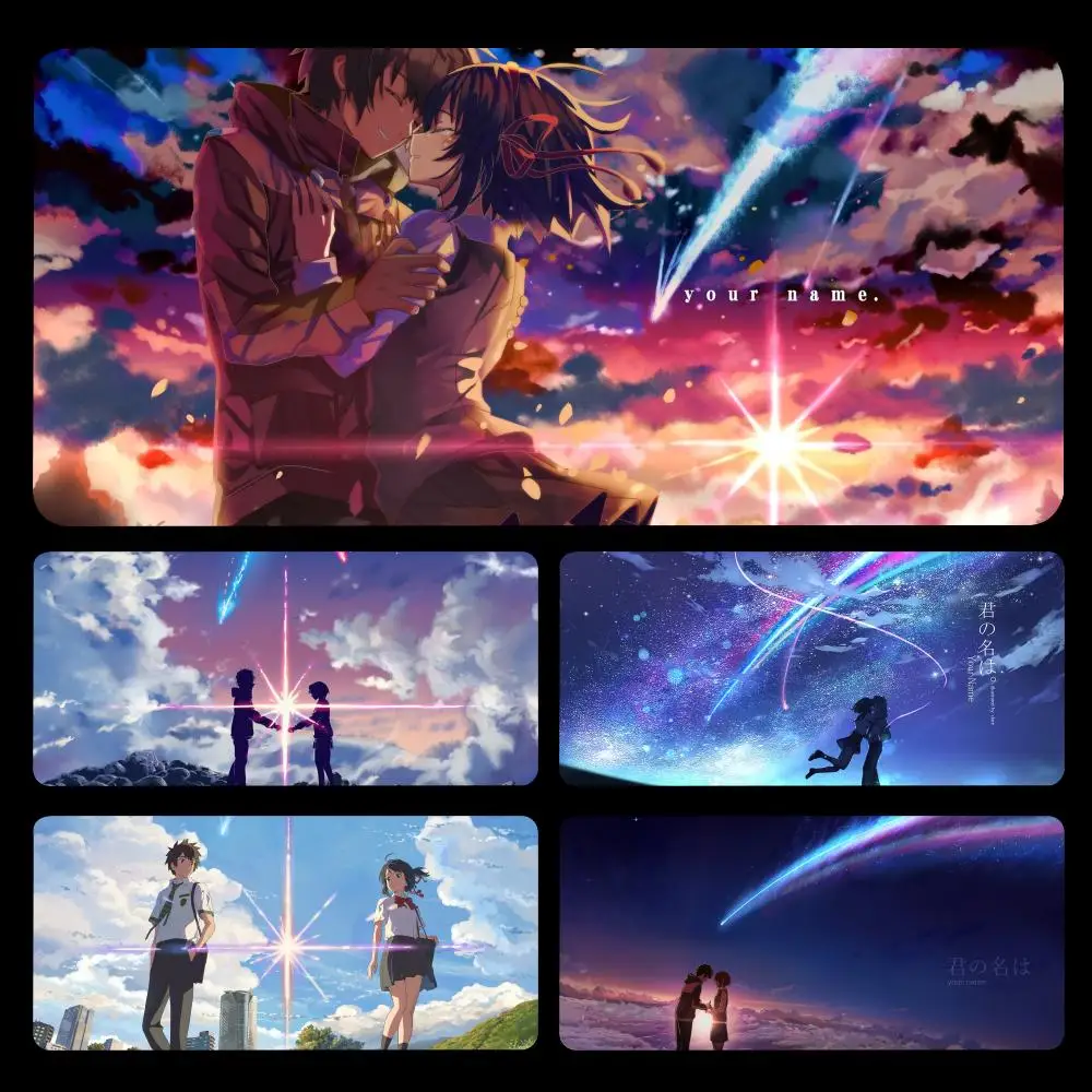 

Anime Your Name Miyamizu Mitsuha Suzume Mousepad Large Gaming Mouse Pad LockEdge Thickened Computer Keyboard Table Desk Mat