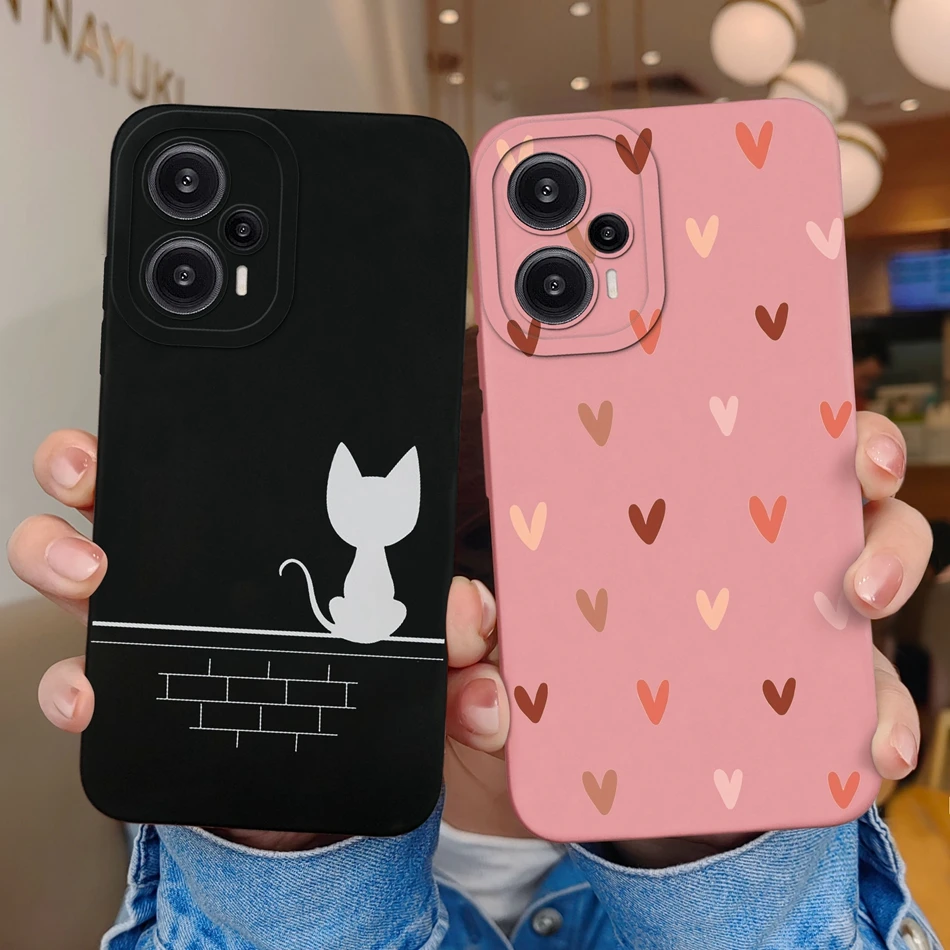 New Case For Xiaomi Poco F 5 F5Pro Upgrade Silicone Full Protection Anti Slip Phone Back Cover For PocoF5 F5 Pro Shell Bumper