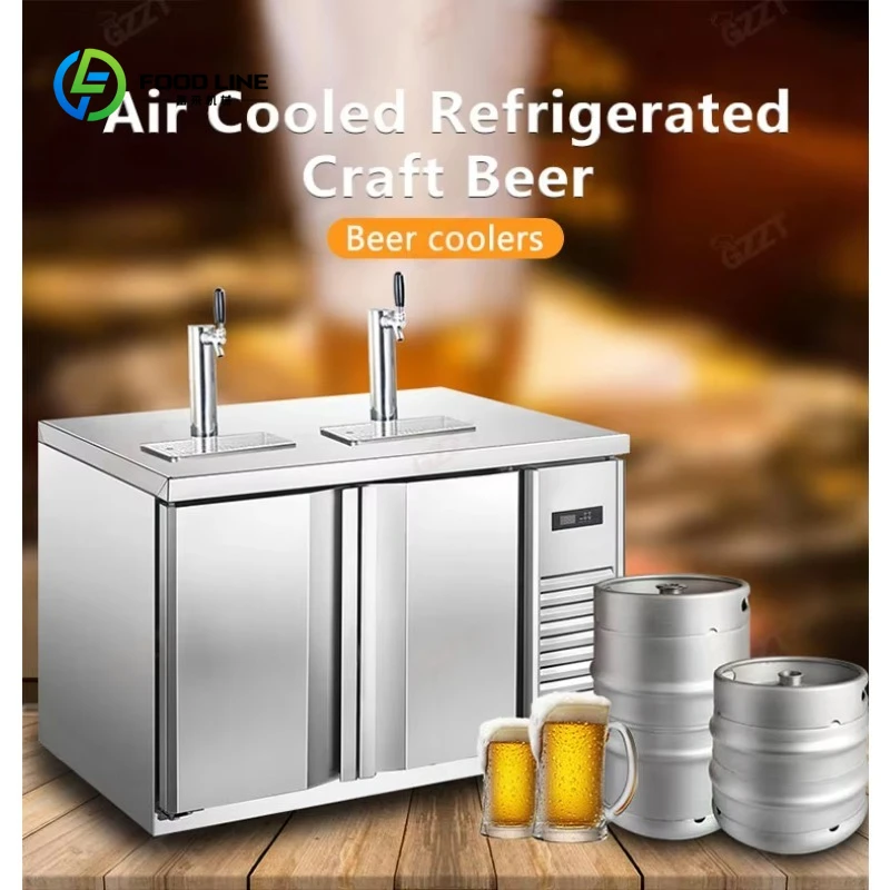 Customized Auto Draft Beer Kegerator Dispenser Machine Practical Affordable Refrigerator Kegs Draft Beer Tower Drink Dispenser