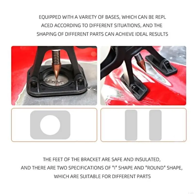 

D5BE Professional Auto Dent Puller Сварка сварки с несколькими вложениями для борьбы с различными размерами вмятина и глубины