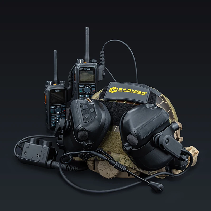 Earmor Professional MilPro Tactical Headset Anti-EMI/RFI Interference Communication Personal Defense Equipment