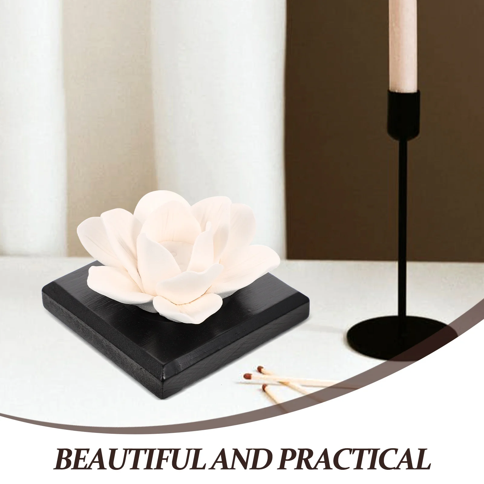 

Автомобильный диффузор, компактный портативный настольный декоративный практичный диффузор для благовоний с эфирным маслом для комнаты, офиса, медитации