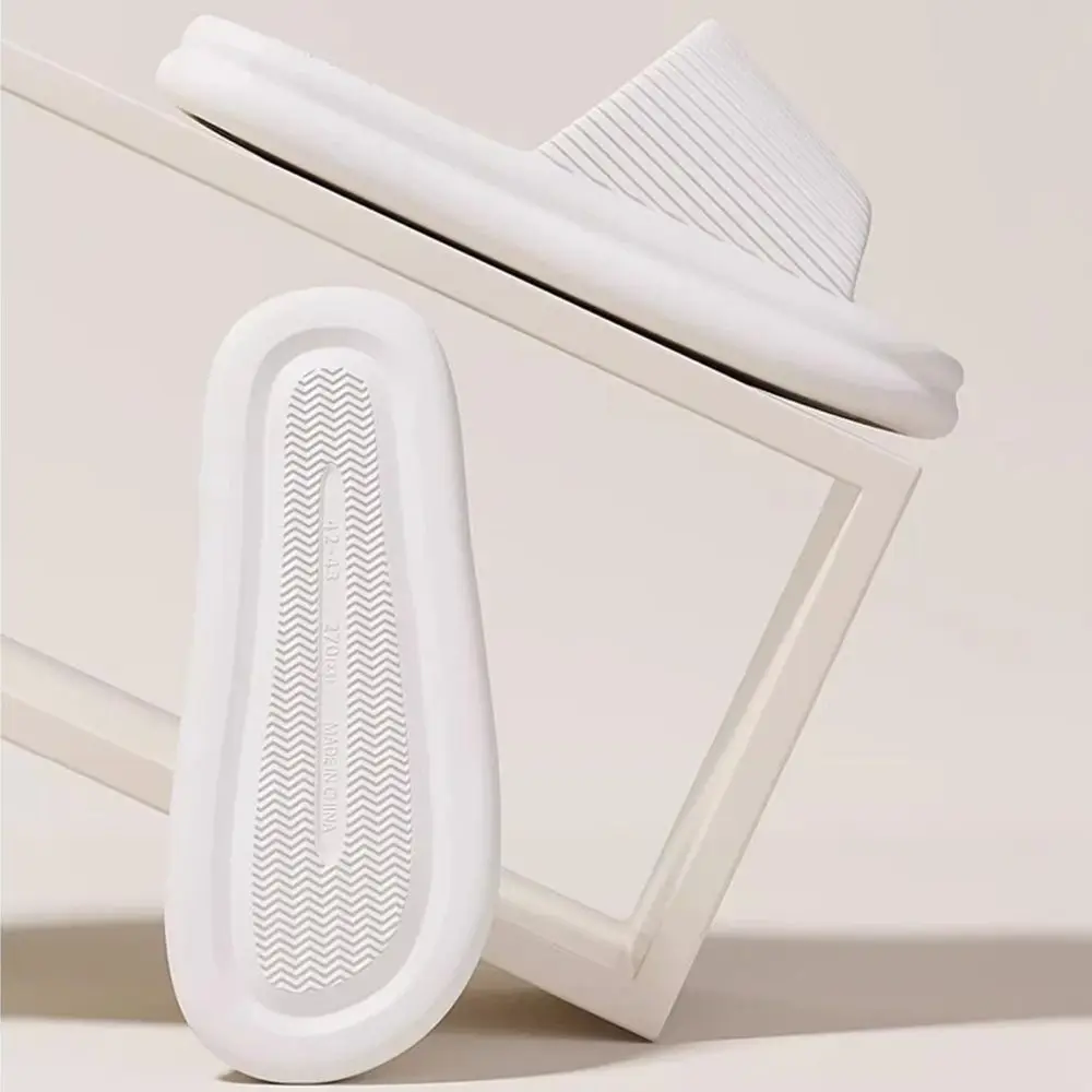 شباشب نسائية مريحة من مادة إي في إيه ناعمة غير قابلة للانزلاق للرجال، شرائح منزلية للاستخدام في الحمام، ملابس صيفية، أحذية شاطئ للجنسين