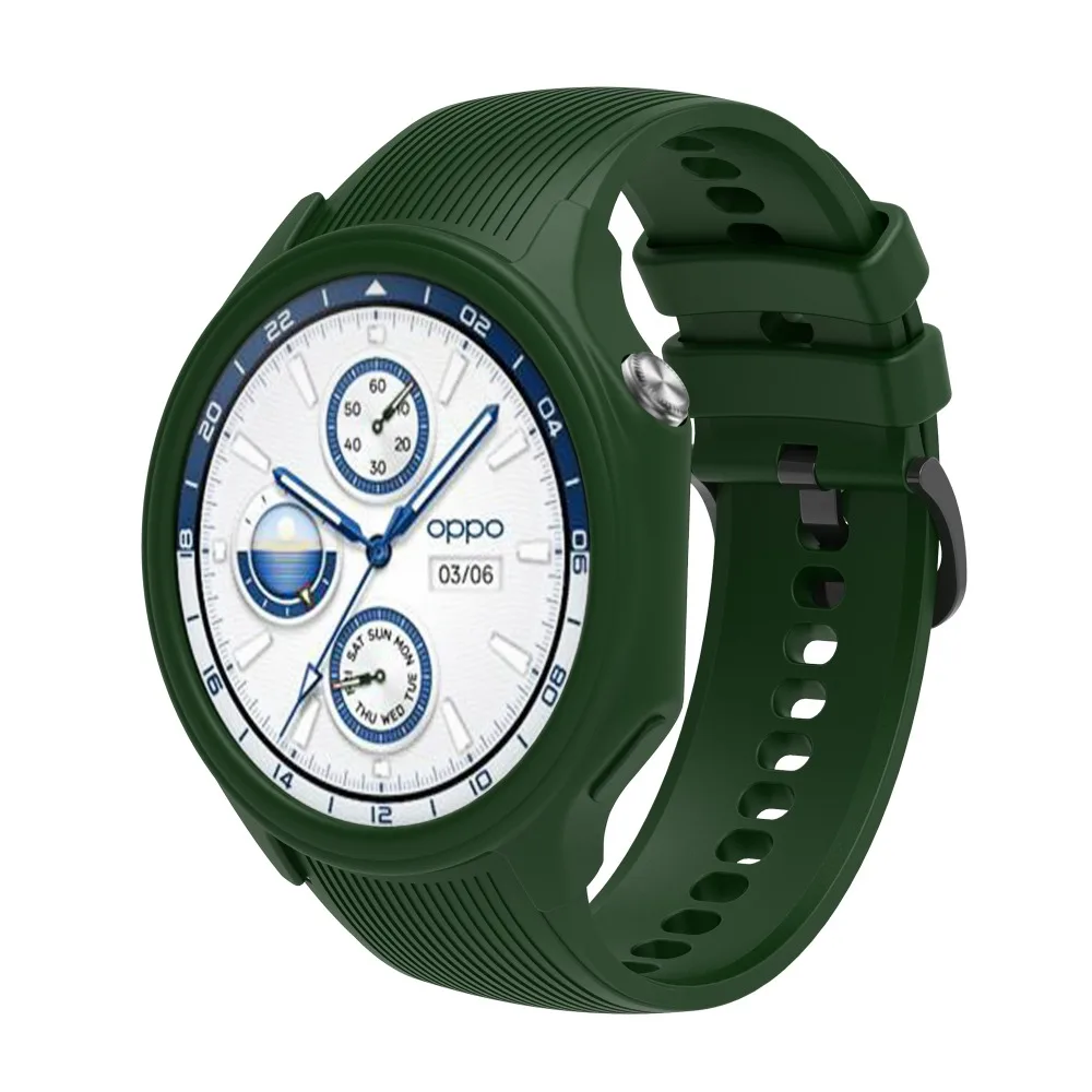 เคสซิลิโคนกันกระแทกสีสันสดใสกรอบกันชนป้องกันรอยขีดข่วนป้องกันฤดูใบไม้ร่วงสําหรับ Oppo Watch X/OnePlus Watch2