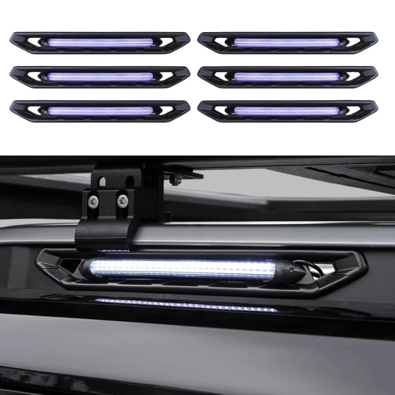 Car Luggage Rack LED Side Light Fit for Jetour Traveller T2 2023-2025 Car Luggage Rack with Light Trim Car Exterior Accessories