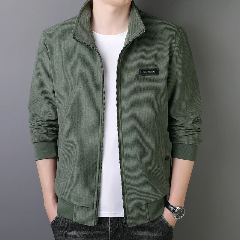 

Men's Jacket Slim Corduroy Autumn Daily Men Coats Clothe Casual Jacket Men's Youth Spring Coat Dad Jacket Men Autumn Windbreaker