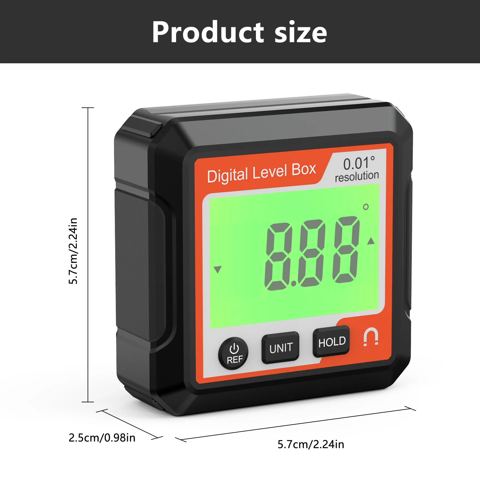 Digital Level Angle Gauge Meter Electronic Protractor Inclinometer With Magnetic Base LCD Precision Level Box Angle Finder Gauge