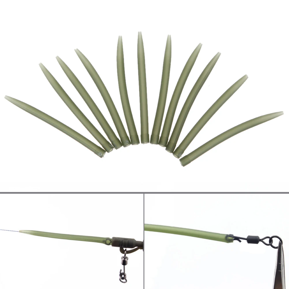 اكسسوارات صيد سمك الشبوط الرصاص كليب التغيير السريع قطب الذيل المطاط مكافحة تشابك الأكمام ل الكارب الحفارات الخشنة صيد السمك #3