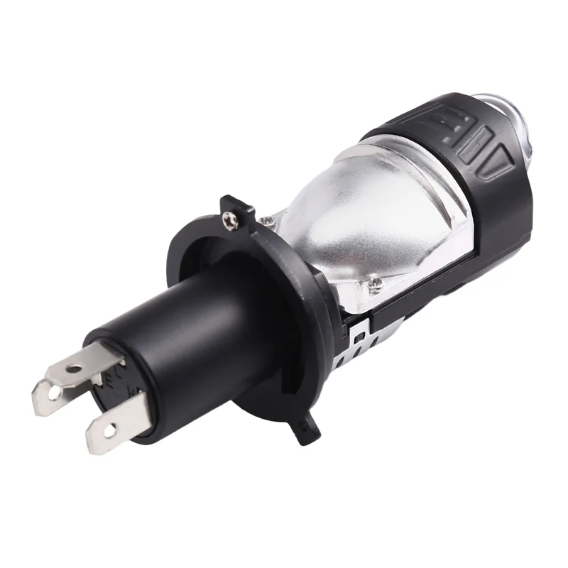 

White Light Turbo Lamps LED Mini Projector Lens H4 Car Headlight Bulbs Fisheye Lens