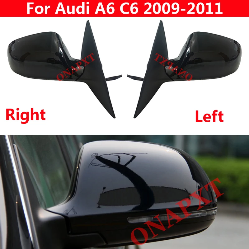 Rear View Lens For Audi A6 C6 2009-2011 Turn Signal Mirror Assembly Car Outside Rearview Mirror Exterior