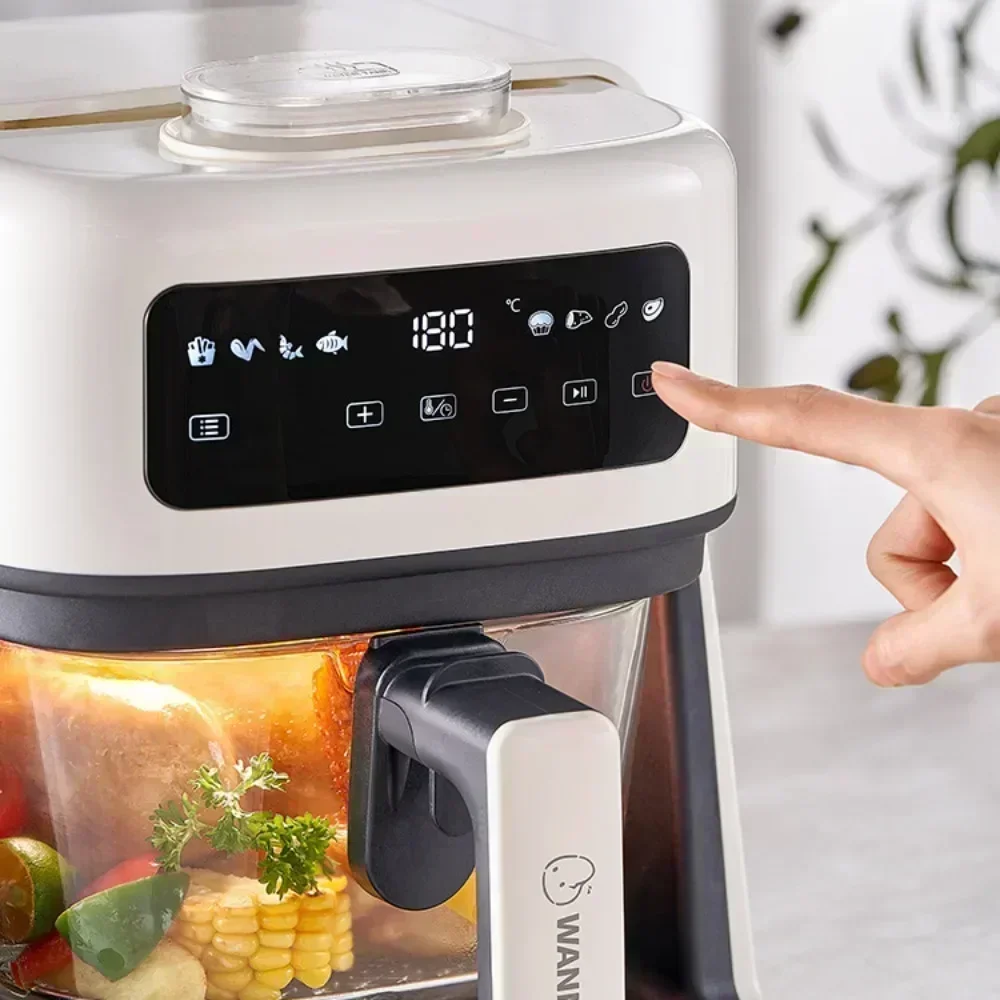 new kitchen  Air Fryer. Household Transparent Large Capacity Electric Oven. Multifunctional Electric Fryer. french fries