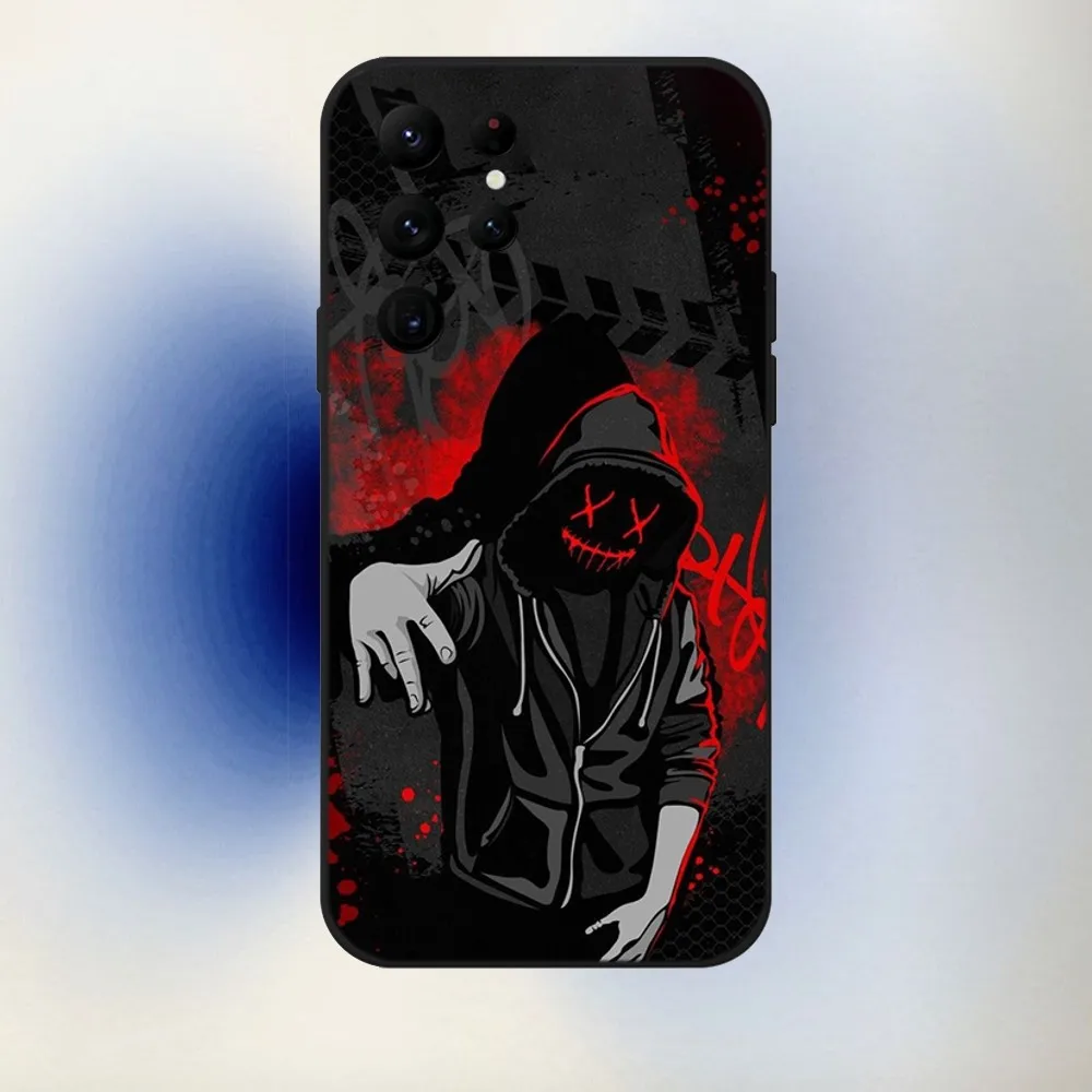 Devil B-Bad Boy Anime  Phone Case For Samsung S24,23,22,30,21,10,9,Ultra,Plus,Lite,FE,5G Black Soft Case