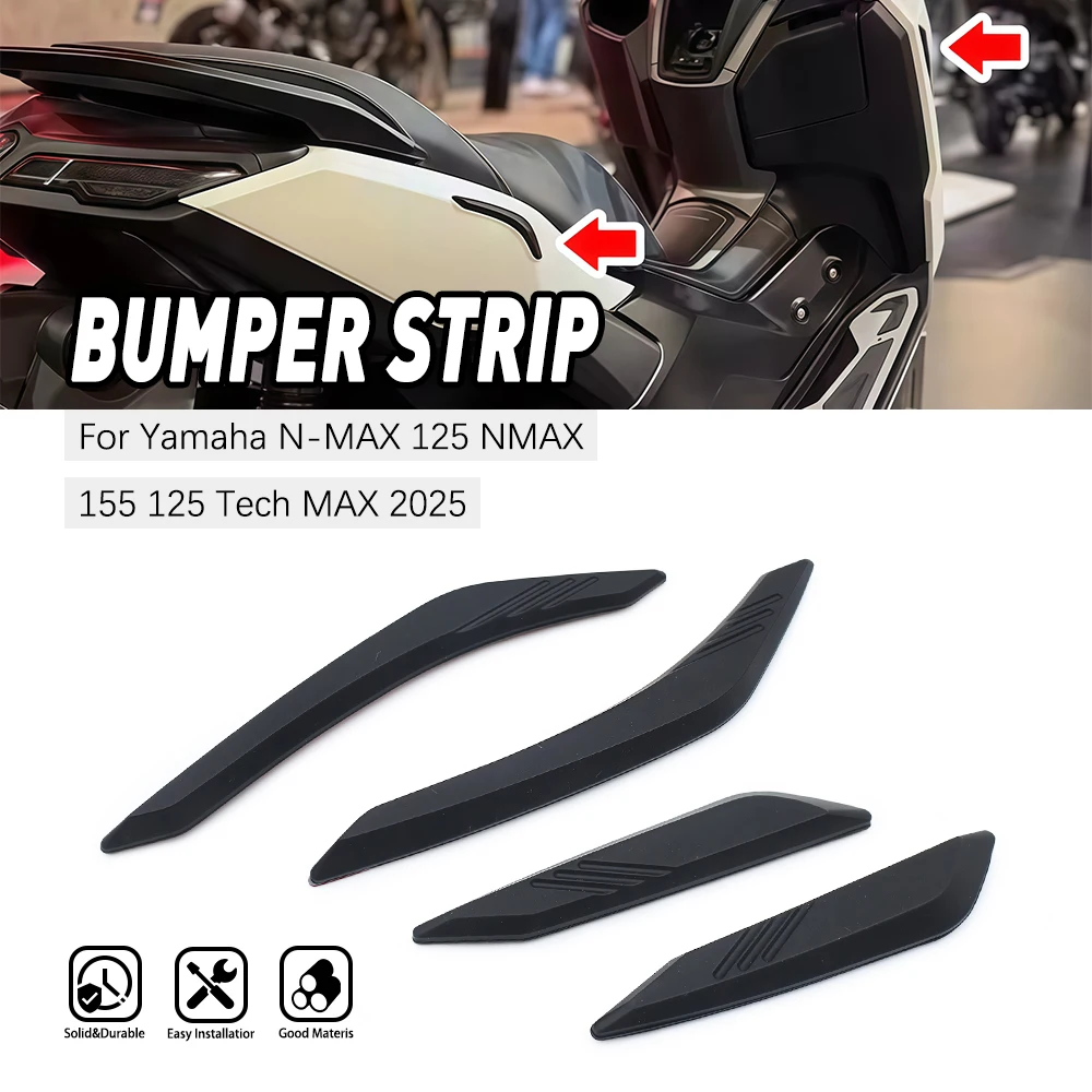 

Motorcycle Accessories Easy Install For Yamaha NMAX125 155 Anti-Collision Strip Stable Side Fairing Scratch Protection Guard