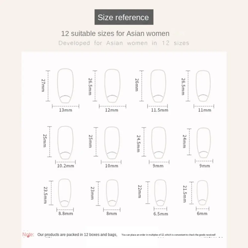 24 ชิ้นเล็บปลอม DIY ใบไม้ขอบสีขาวยาวฝรั่งเศสบัลเลริน่าเล็บปลอม