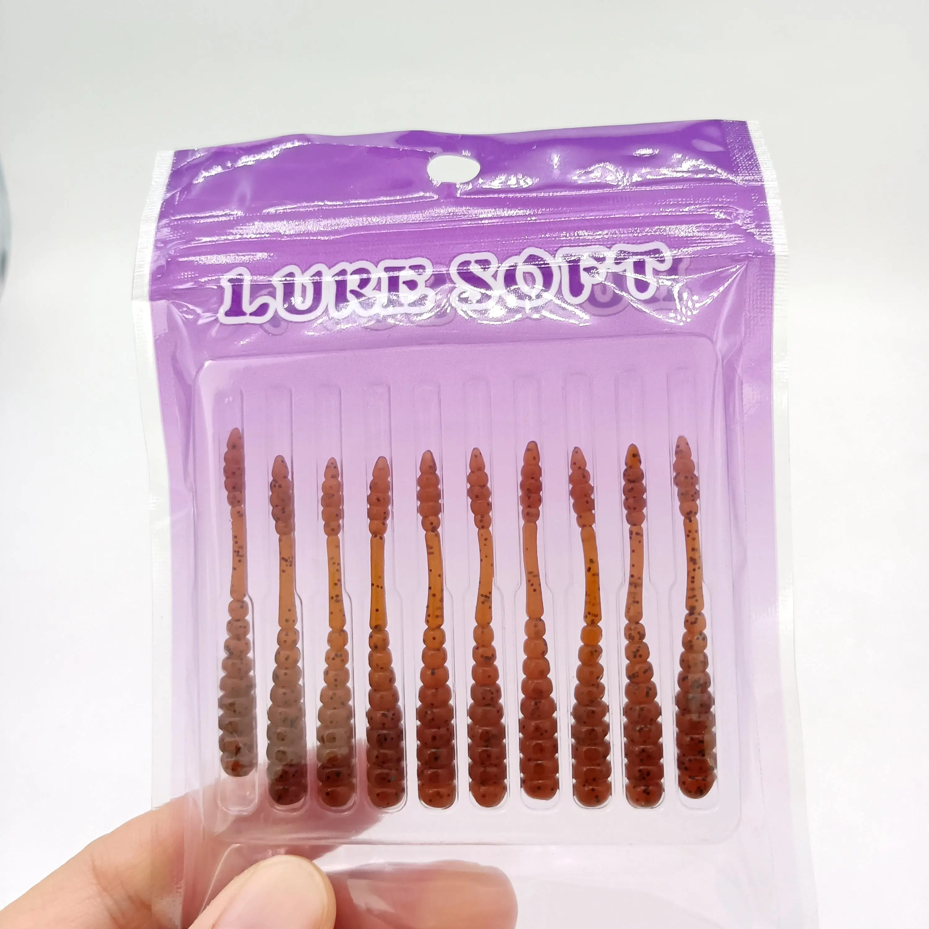 DUODUOYU 10PCS Neue Ajing Weiche Angeln Locken 48mm 0,5g Mini Kunststoff Köder Rockfishing Stream Fluss Meer künstliche Köder Angeln Locken – Detail 16