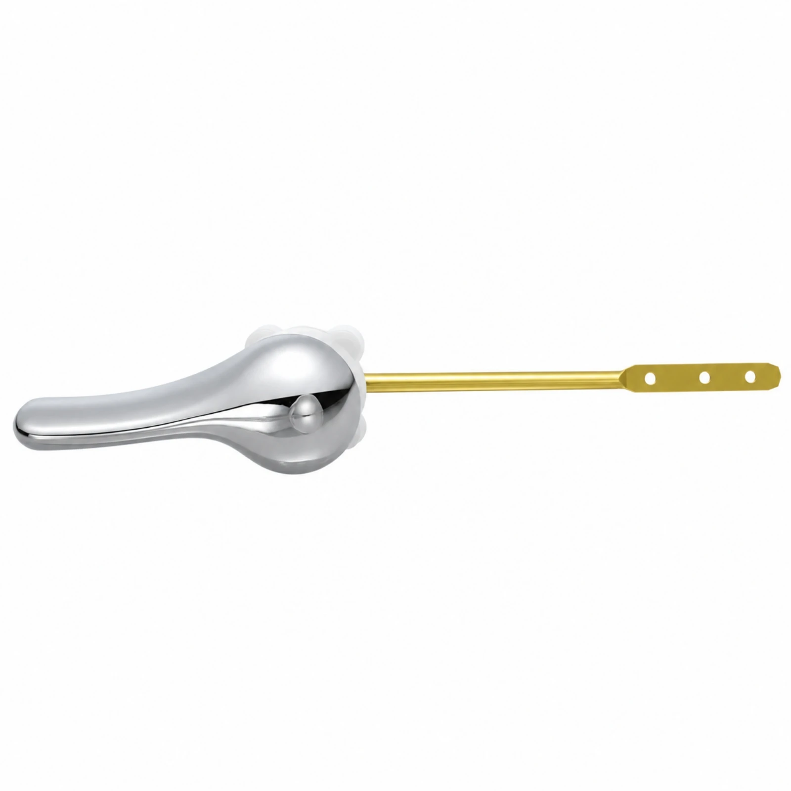 Plumbing Replacement Part Rustproof Zinc-Alloy Toilet Flush Lever with Copper Rod for DIY Home Repair Enthusiasts