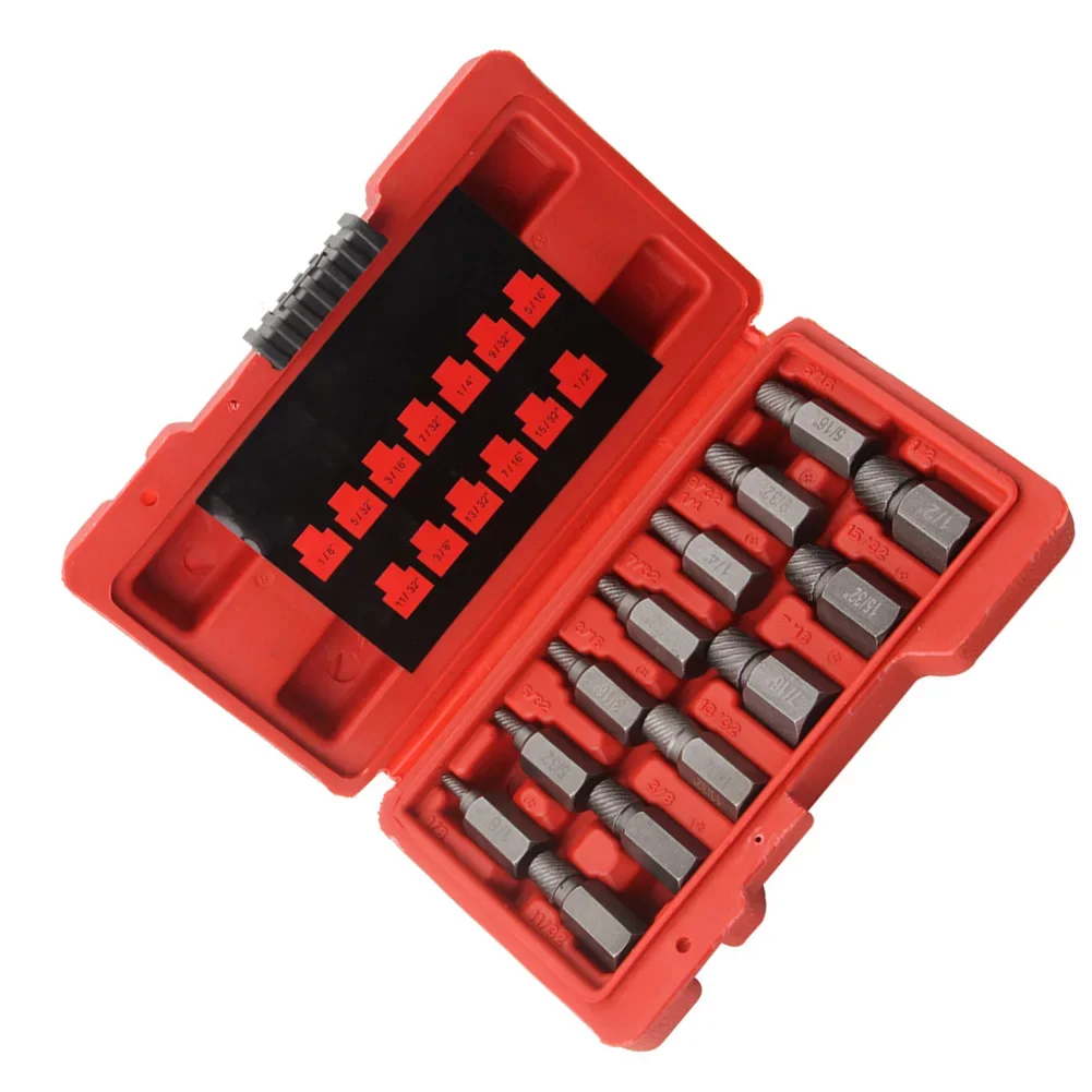 Premium 13 Piece Screw Extraction Toolset Perfect for Fastening Issues in Home Renovation Projects and Workshops