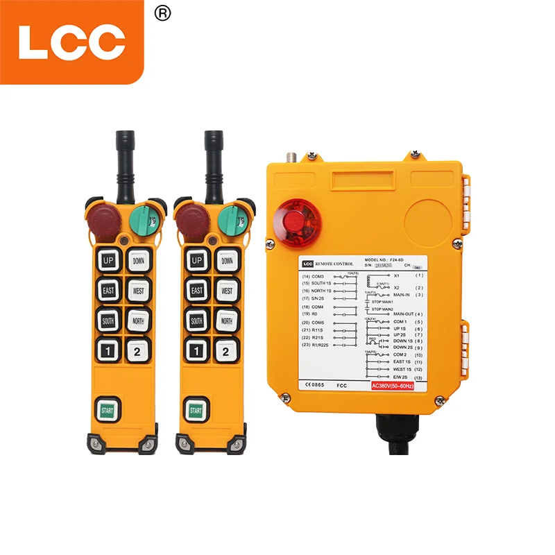 

LCC Wireless Rf F24-8D Industrial Crane Remote Control Transmitter and Receiver