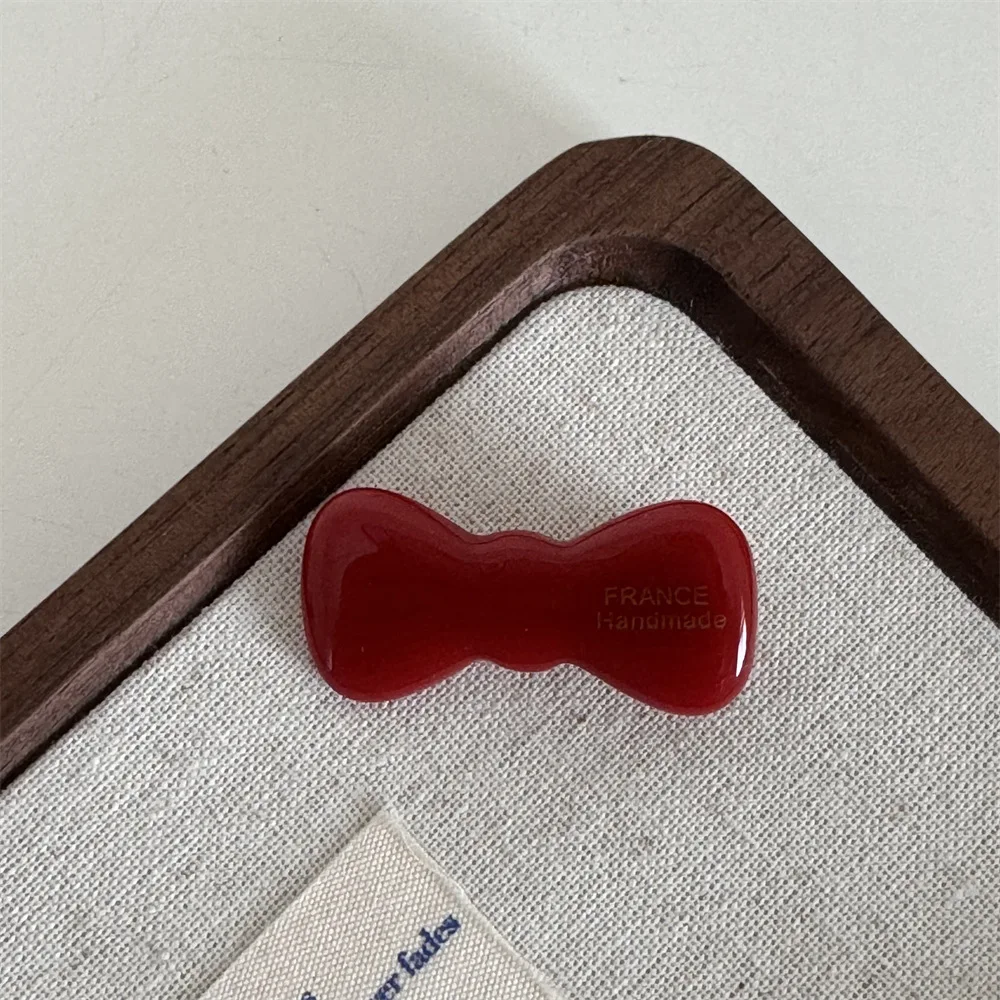 مشابك شعر صغيرة أحادية اللون للنساء والفتيات ، قوس ، مشابك من الأسيتات ، إكسسوارات شعر عصرية ، أغطية رأس جميلة ، حلي قبضة شعر ، جديدة