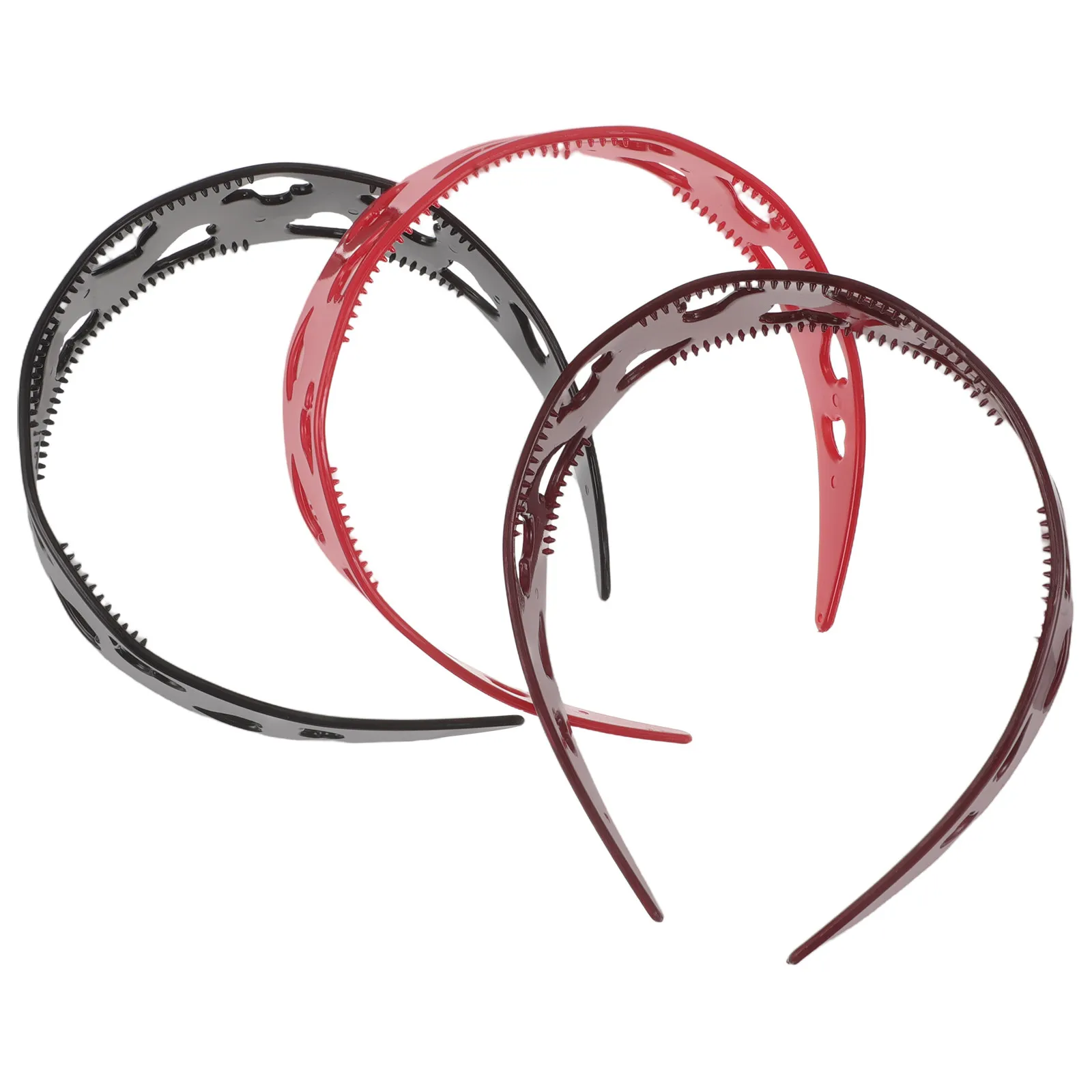 

Набор из 3 заколок-сердец для женщин: модные широкие повязки на голову в форме сердца, надежная фиксация, декоративные аксессуары для волос в романтическом стиле