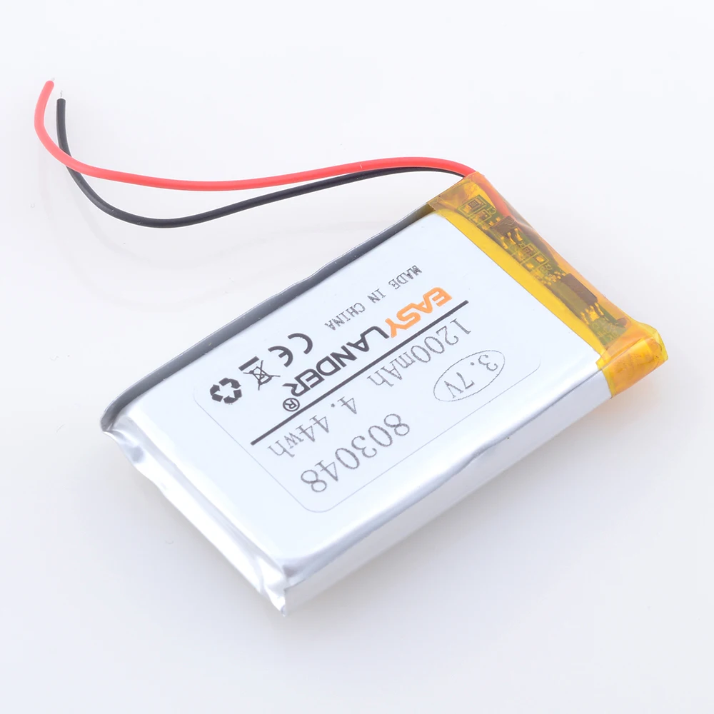 Batteria ricaricabile Lipo ai polimeri di litio da 3,7 V 1200 mAh 803048   Per ottica infantile DXR-8 Video Baby Monitor Sp 803048   DXR8