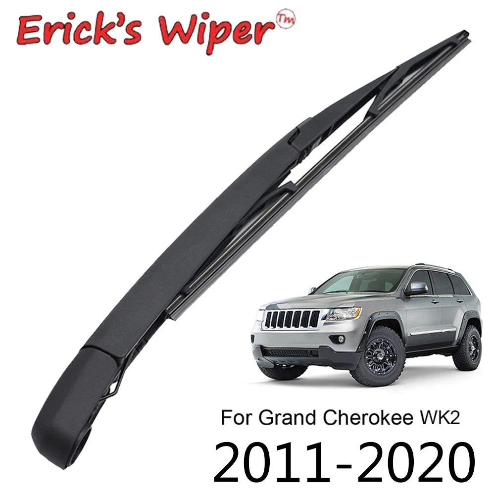 

Erick's Wiper 12" Rear Wiper Blade & Arm Set For Jeep Grand Cherokee 2011 - 2020 Windshield Windscreen Tailgate Window Car Brush