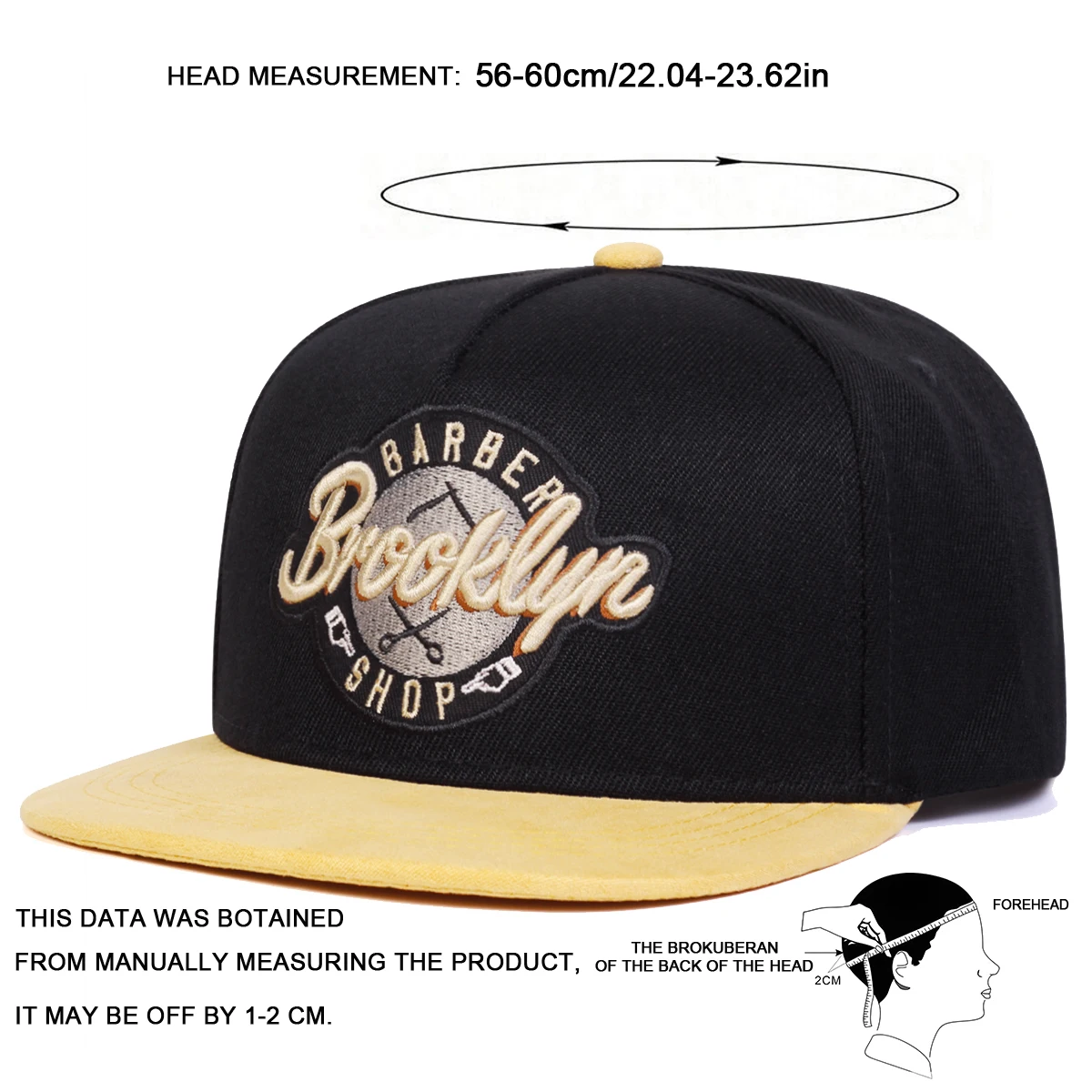 Brooklyn bestickte Baseballkappe, Frühling, Sommer, modische Snapback-Kappen, verstellbarer Herren-Baumwoll-Wildhut, Hip-Hop-Tide-Hut – Detail 7