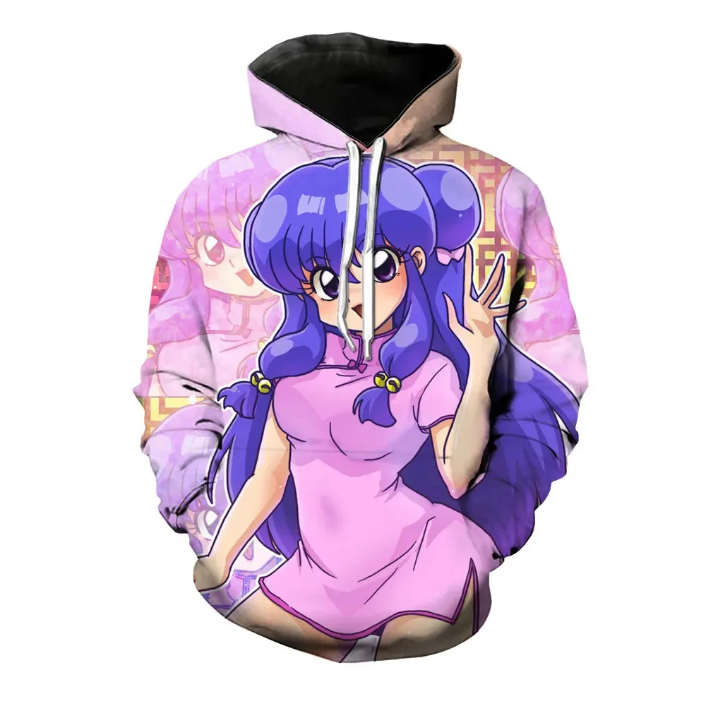 Spring Ranma Anime 3D Print Hoodies Men Women Casual Fashion Oversized Sweatshirts Hoodie Male Pullovers Tracksuits Man Clothing