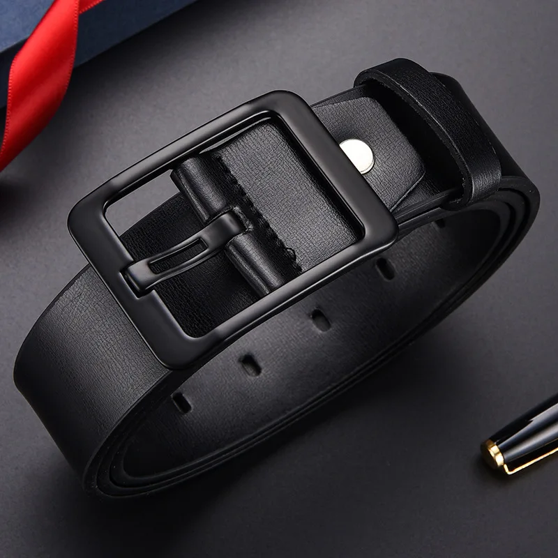 2023 Autumn Fashion Men's PU Leather Belt Casual Versatile Needle Buckle Waistband Youth Minimalist Design Business Pant Belt