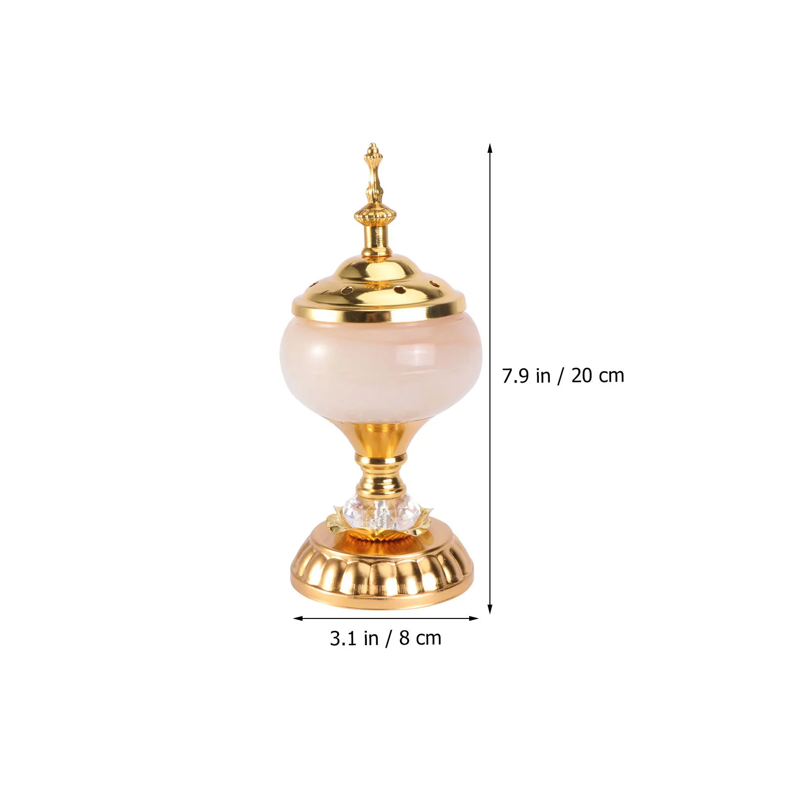 1Pcs Iron Craft Aroma Burner Premium Metal Incense Holder for Bedroom Office Study Decorative Aromatherapy Furnace Portable