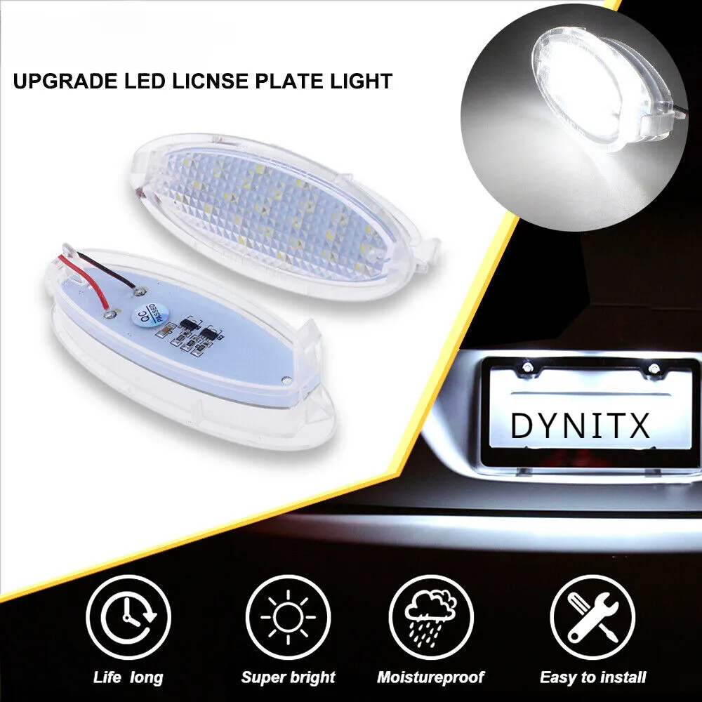 

Winetis 2 шт. светодиодные фонари номерного знака 6000K белые для 1993-2002 Opel Vauxhall Astra F Corsa B Vectra