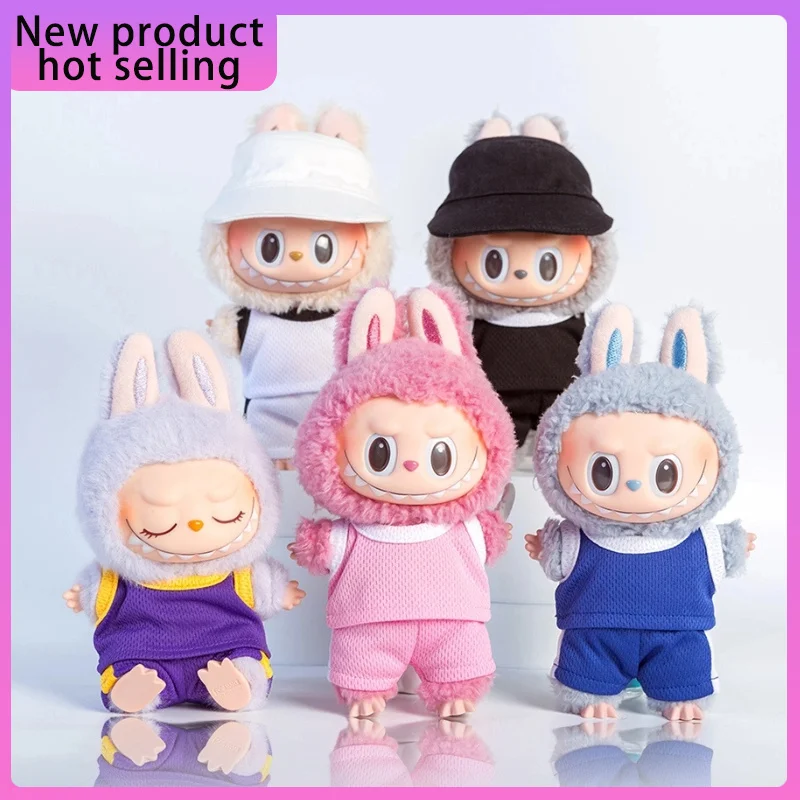

Suitable for Labubu15-17cm first second third generation universal cloth sports leisure set Dolls Clothes hat Dolls Accessories