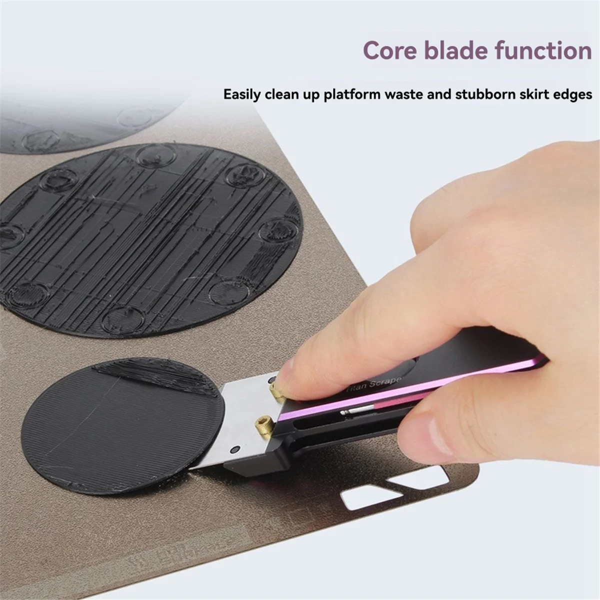 

Инструмент для обслуживания поверхности варочной панели принтеров для скребка TS-100, универсальный наконечник для очистки платформы PEI с горячей кроватью