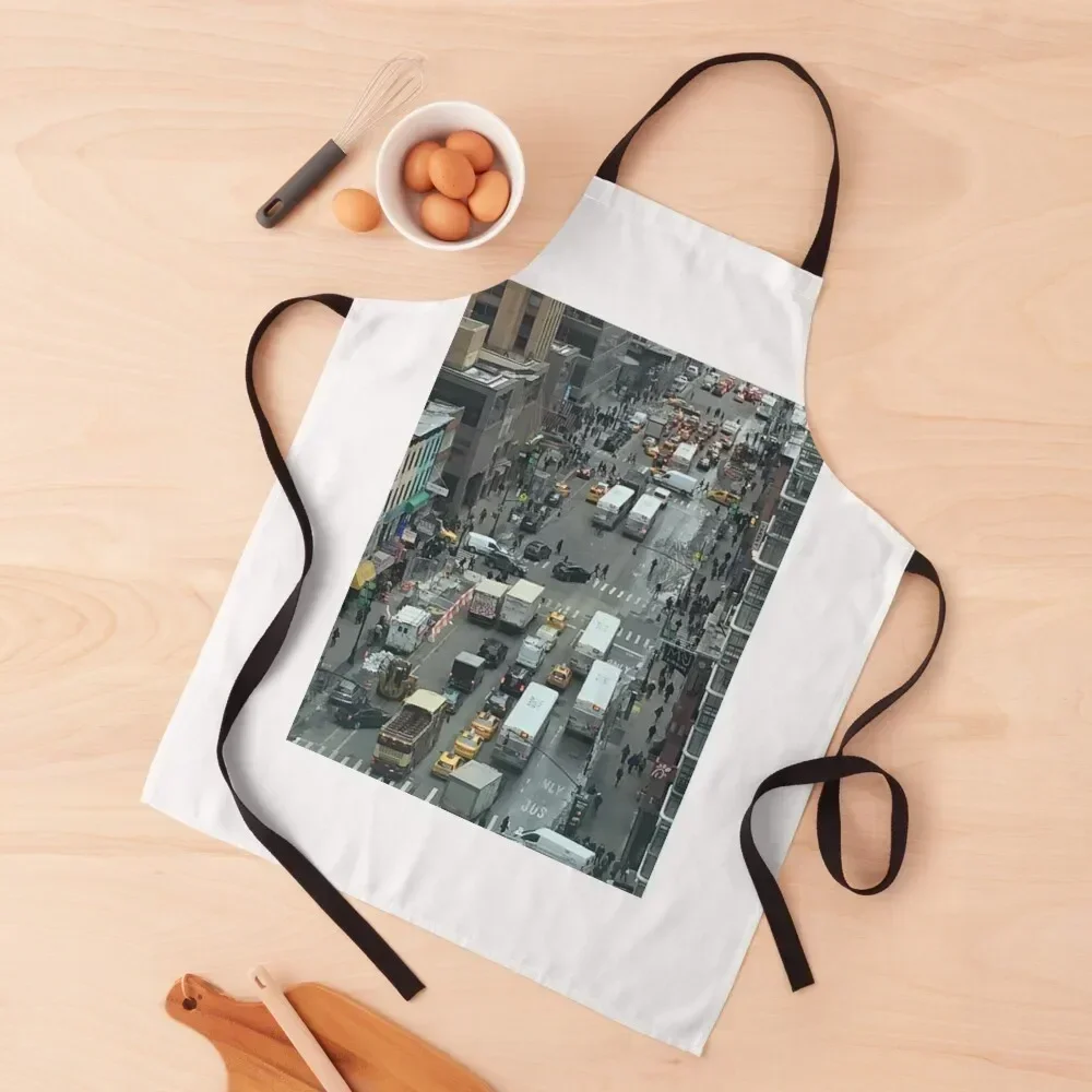

Midtown Traffic on 6th Avenue NYC Apron Women's Kitchen professional hairdressing Womens Dresses Apron