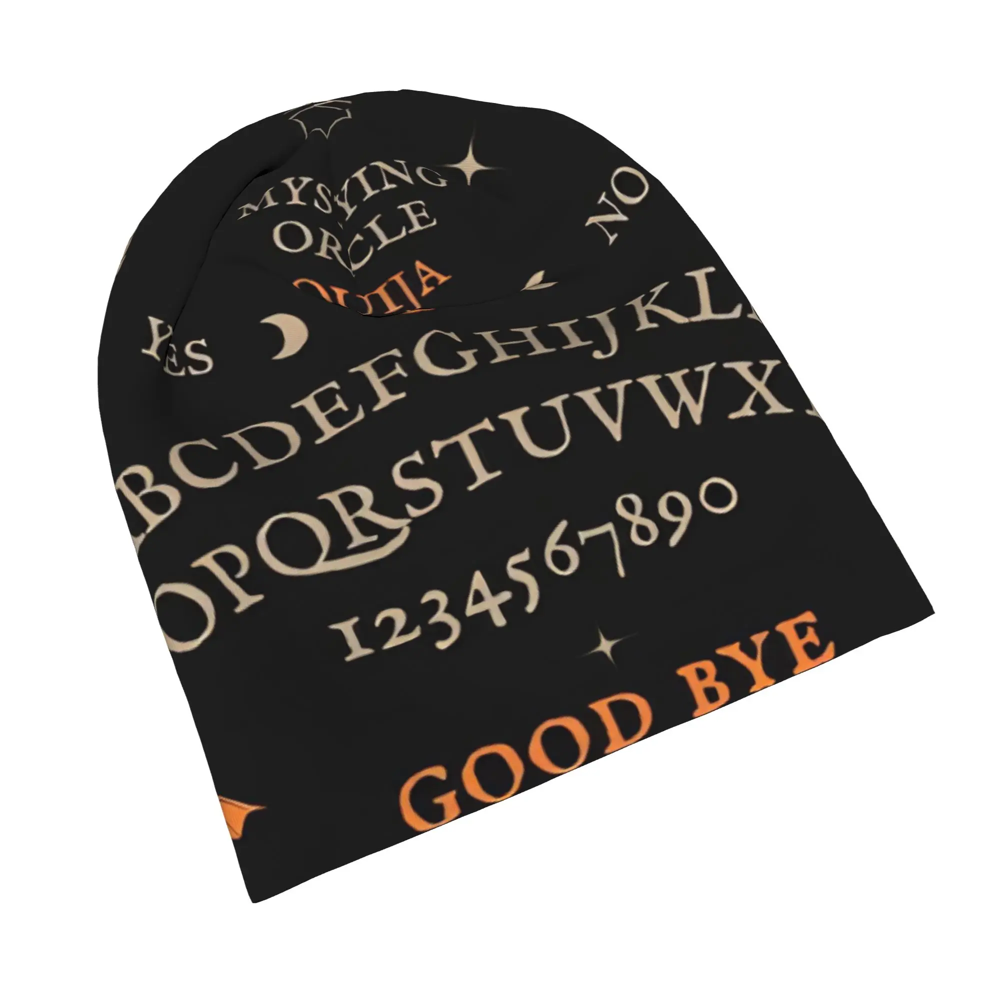 Mystical Ouija Board Skullies Beanies Hat Halloween Bat Hip Hop Men Women Outdoor Caps Warm Dual-use Bonnet Hats