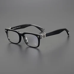 Fashion Classic Men Myopia Glasses Frame Women Acetate Brand Designer Retro Green Personality Aesthetic Prescription Glasses