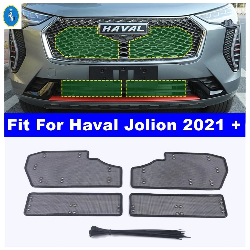 

Auto Insect Screening Mesh Front Grille Insert Net Styling Protection Cover For Haval Jolion 2021 2022 2023 Exterior Accessories