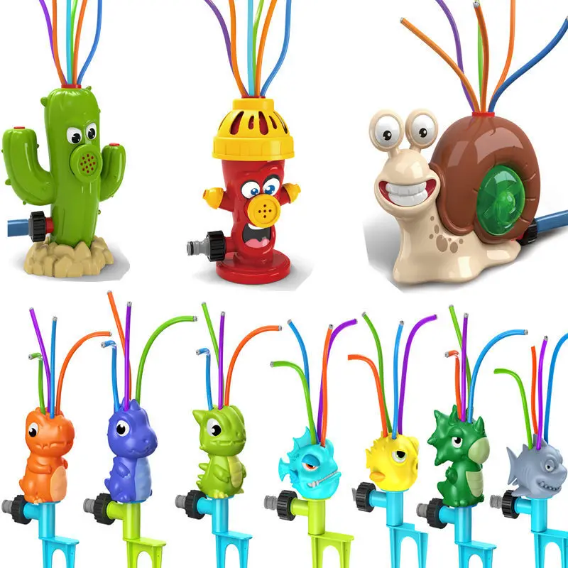 

Sprinkler Garden Lawn Outdoor Sprinklers Toy Garden Grassland Shunt Ornament Cartoon Dinosaur Splash Pool Water Spray Fun Guns