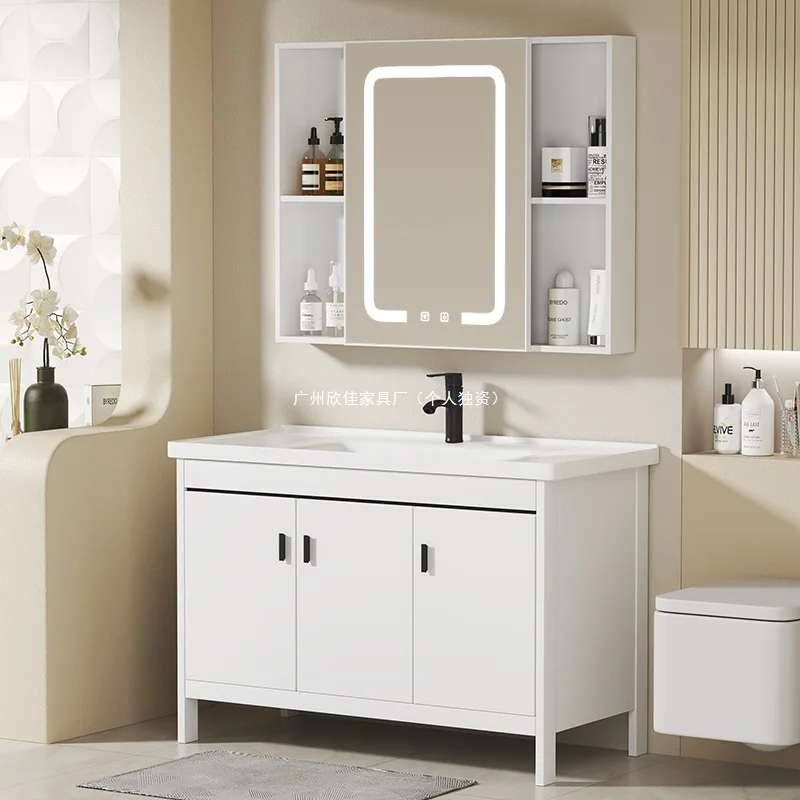 

HYS floor-to-ceiling bathroom cabinet wash basin cabinet combined bathroom wash basin balcony integrated