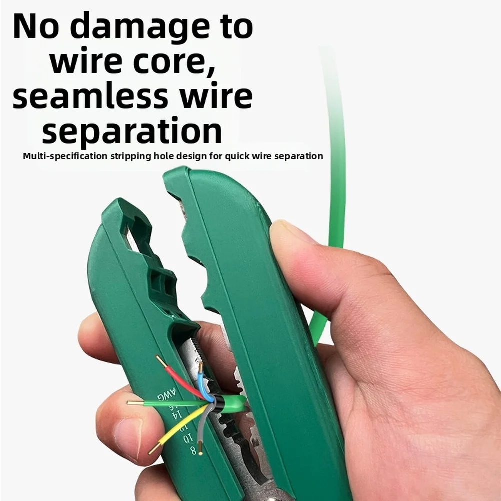 Ściągacz izolacji, obcinak do kabli, zaciskarka do kabli, narzędzie do elektryki, mini ręczny ściągacz izolacji, wielofunkcyjne szczypce do ściągania izolacji z kabli.