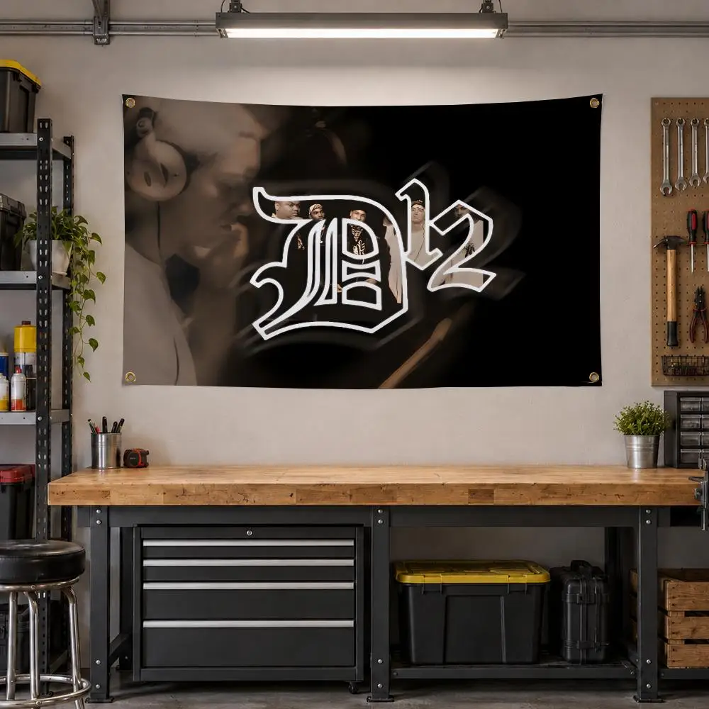Rapper Eminem Hip Hop Flags Personalized Banner Flag Room Dorm Camping Picnic Garage Bar Outdoor Wall Decor