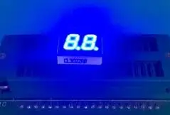 Imagem -01 - Tubo Digital de Bits de 0.3 Polegadas Display Led Branco Luz Azul Cátodo Ânodo Comum de Segmentos 10 Peças Novo tubo digital de bits de 03 polegadas display led branco luz azul catodo anodo comum de segmentos 10 pecas novo 01