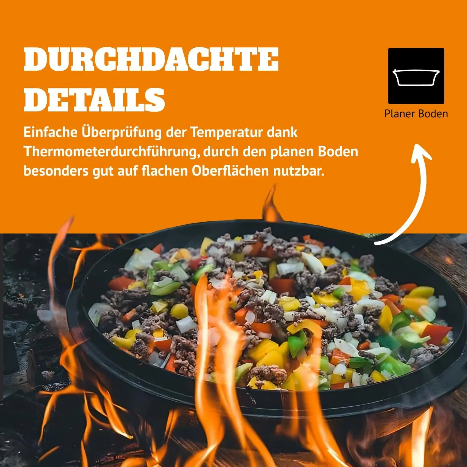 Чугунная голландская духовка для приготовления пищи или выпечки на открытом воздухе над кострам или в домашней кухне, предварительно приправная посуда, проводимость нагрева