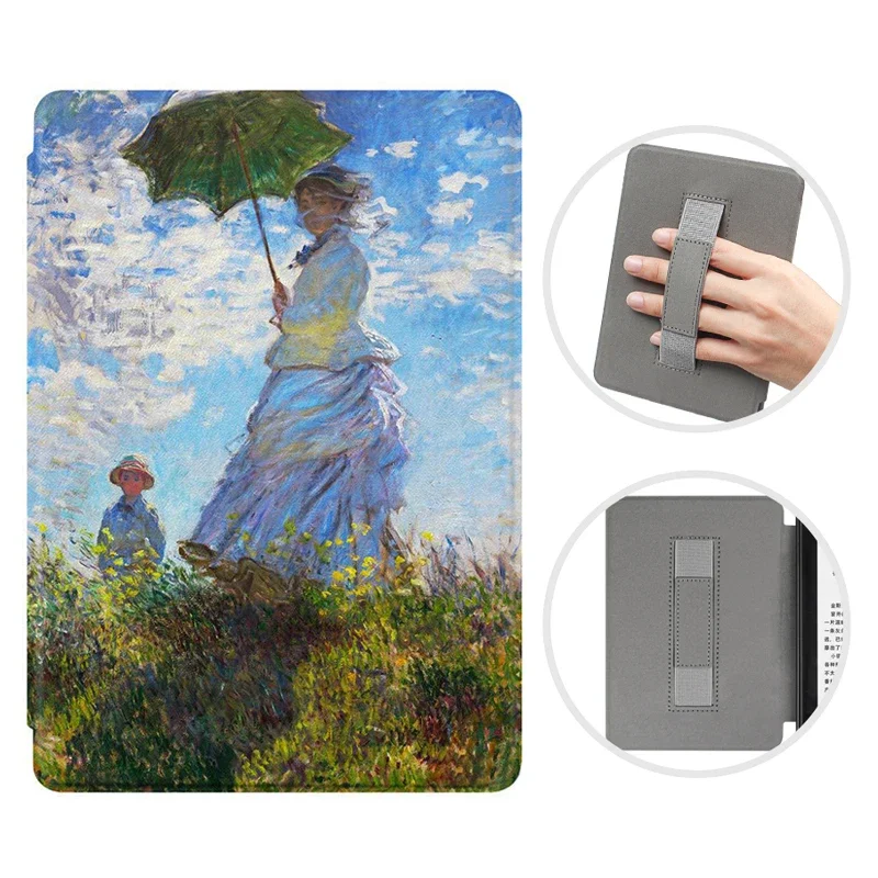 Für kindle paper white 7. 6. 5. Generation Fall 6 Zoll pu Ledertasche mit Hands ch laufe dp75sdi ey21 Papier weiß 3 2 1 Abdeckung
