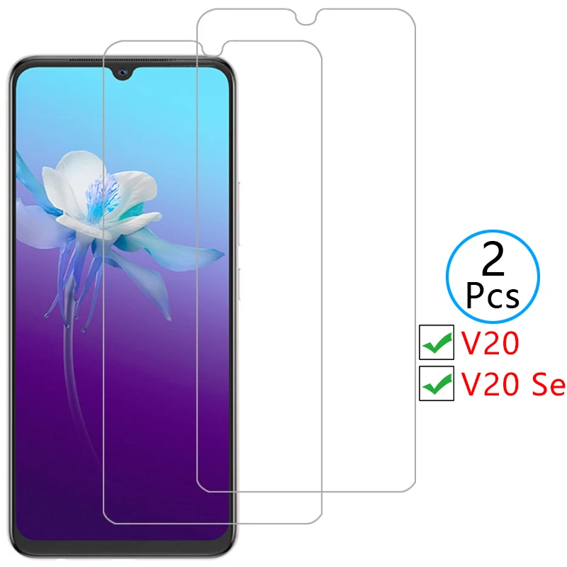 Защита экрана для vivo v20 se, защитное закаленное стекло на vivo v20 2021 в 20 20 в v20se, Защитная пленка для телефона 9h viv 6,44