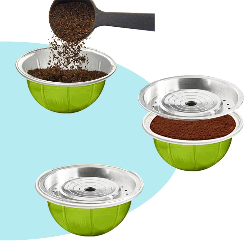 Reusable Coffee Capsule Lid For Reusable Coffee Capsule Discs Refillable Pod Compative With 150/230/414ML Vertuoline Coffee Pods