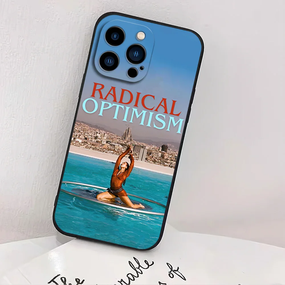 Singer Music Radical Optimism For iPhone 11 12 13 14 15 16 Pro Max Plus D-Dua L-Lipa Black Soft Case Shell