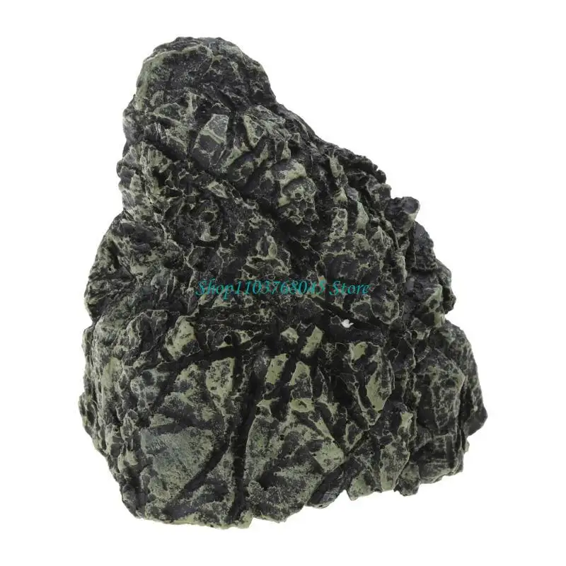 Aquariums Rock Stone Cave Decorations Fish Tanks Sinkable Ornament Aquatic Pet FishTanks Cave House for Tortoises Hiding - view 2
