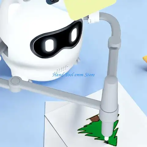 H37F Rechargeable Drawing Robot Machine 100Painting Cards For Kids Creativity