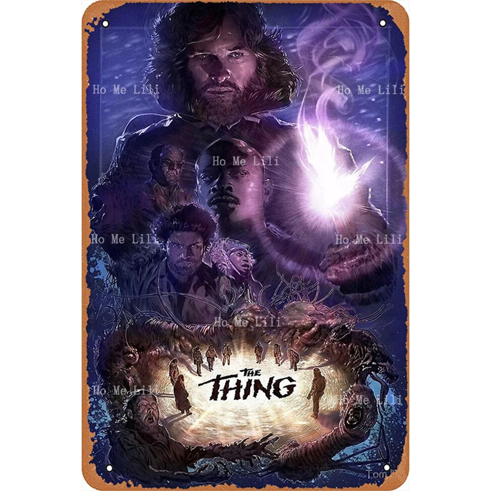 The Thing Bloodsport 1988 Classic Blade Runner Cool Hand Luke House Party 1990 Movie Jones Raiders Metal Tin Sign Wall Decor